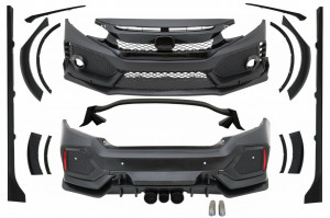 Pachet Exterior compatibil cu Honda Civic MK10 FC FK Sedan 2016-> Type R Design