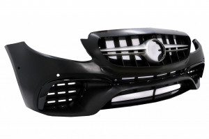Pachet Exterior compatibil cu Mercedes E-Class W213 2016-2019 E63 Design cu Difuzor si Ornamente Tobe Crom - Img 4