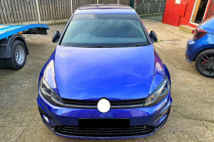 Pleoape Faruri compatibile cu VW Golf VII 7 2013-2017 Negru Lucios - Img 5