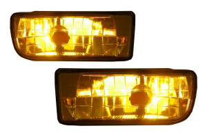 Proiectoare faruri ceata compatibil cu BMW Seria 3 E36 1991-1999 galben - Img 4