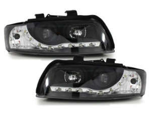 Set faruri DAYLIGHT compatibil cu Audi A4 B6 8E 2001-2004 Negru - Img 3