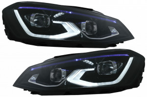 Set Faruri LED compatibil cu VW Golf 7 VII 2012-2017 conversie Golf 8 Look