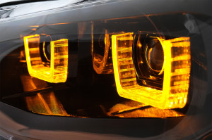 Set faruri Osram LED DRL compatibil cu BMW 1 Series F20 F21 2011-2015 Negru - Img 4