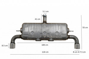 Sistem de evacuare compatibil cu VW Golf 7 VII 2013-> GTI Design - Img 2