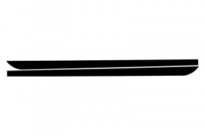 Stickere Laterale Negru Mat compatibil cu BMW Seria 5 F10 F11 2011-> M-Performance Design - Img 3
