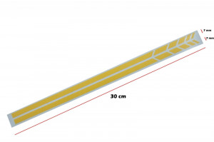 Stickere Oglinzi Laterale Galben Mat compatibil cu MERCEDES Clasa E W213 2016-> - Img 2