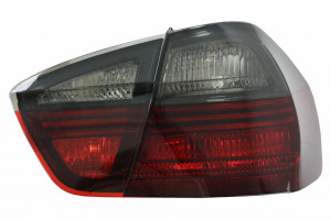 Stopuri compatibil cu BMW Seria 3 E90 Limuzina 2005-2008 Rosu Fumuriu - Img 2