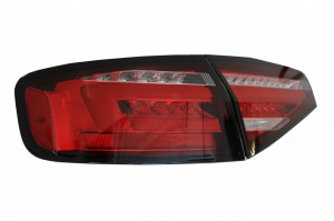 Stopuri Full LED compatibil cu AUDI A4 B8 2012-2015 Sedan Rosu Semnal Dinamic OEM LED - Img 4