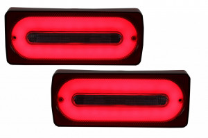 Stopuri Full LED compatibil cu Mercedes G-Class W463 1989-2015 Rosu Semnalizare Dinamica