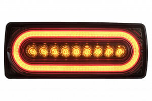 Stopuri Full LED compatibil cu Mercedes W463 G-Class 1989-2017 Semnal Secvential Dinamic Fumuriu - Img 2