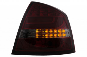 Stopuri LED Bar compatibil cu Skoda Octavia II 2004-2012 Rosu Fumuriu - Img 2
