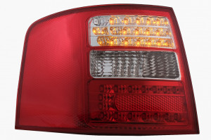 Stopuri LED compatibil cu Audi A6 4B C5 Avant 1997-2004 Rosu si Alb Geam Clar - Img 2