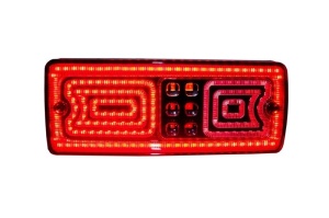 Stopuri LED compatibil cu Mercedes W463 G-Class (1989-2015) Rosu/Fumuriu - Img 3