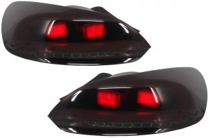 Stopuri LED Light Bar compatibil cu VW Scirocco III 2008-2014 Rosu Fumuriu - Img 4