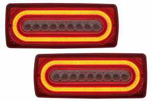 Stopuri LED LightBar compatibil cu Mercedes G-Class W463 1989-2015 Rosu Clar