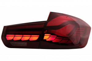 Stopuri OLED compatibil cu BMW Seria 3 F30 2011-2019 F35 F80 Rosu Clar M4 Design cu Semnal Dinamic Secvential - Img 4
