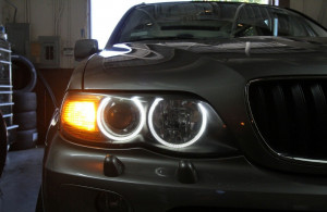 Angel Eyes Kit compatibil cu BMW X5 E53 2000-2006 - Img 4