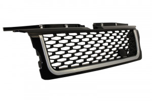 Ansamblu Grila Centrala si Grile Laterale compatibil cu Land Range Rover Sport L320 2005-2008 Autobiography Look Piano Black Edition - Img 3