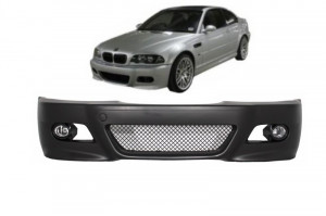 Bara Fata compatibil cu BMW seria 3 Coupe, Cabrio, Sedan, Estate E46 1998-2004 M3 design cu proiectoare incluse - Img 5