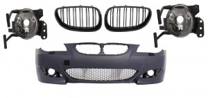 Bara Fata compatibil cu BMW Seria 5 E60 2003-2010 M5 Look cu Grile Centrale si proiectoare