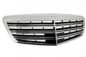 Bara Fata Completa cu Grila Centrala compatibil cu Mercedes S-Class W221 2005-2011 S63 S65 Design - Img 8