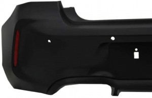 Bara Spate compatibil cu BMW Seria 1 F20 F21 LCI 2015-2019 cu Tobe Ornamente Sistem de evacuare Carbon Fiber M2 Design - Img 3
