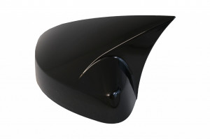 Capace de Oglinzi compatibil cu Audi A3 8V S3 RS3 Cabriolet Limousine Sportback (2012-2019) Bat Look Negru Lucios - Img 3