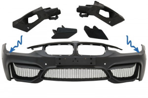 Capace Spalatoare Faruri compatibil cu Bara Fata BMW Seria 3 F30 F31 2011-2018 M4 Design