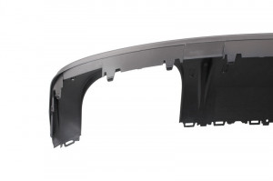 Difuzor Bara Spate compatibil cu AUDI A3 8V Sedan 2012-2015 S3 Design Evacuare Dubla cu Ornamente Tobe - Img 7