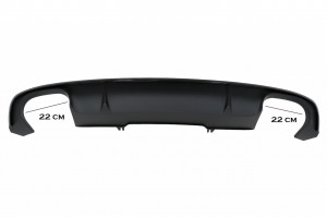 Difuzor Bara Spate compatibil cu Audi A4 B9 8W Sedan Avant 2016-2018 Negru S4 Design for S Line - Img 3