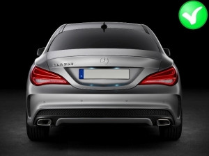 Difuzor Bara Spate compatibil cu MERCEDES CLA W117 2013-2018 Facelift CLA45 Carbon Look - Img 7