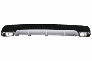 Difuzor Bara Spate Compatibil cu Mercedes CLA W117 2013-> Sport Pack cu Tipsuri de Evacuare Crom