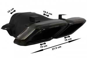 Difuzor Bara Spate compatibil cu MERCEDES E-Class W212 S212 Facelift 2013-2016 - Img 7