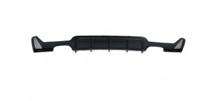 Difuzor Bara Spate Cu Evacuare Dubla compatibil cu BMW Seria 4 F32 F33 F36 2013-2019 Negru Lucios