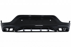 Difuzor Bara Spate cu Evacuari Negre compatibil cu Mercedes GLC Coupe Facelift C253 2020-> GLC3 Design Night Package