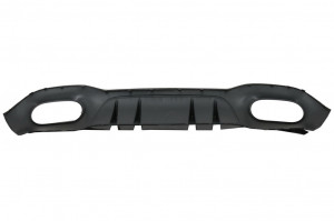 Difuzor Bara Spate cu Evacuari Negre si Capace Oglinzi compatibil cu Mercedes A-Class W177 Sedan 2018-> - Img 5