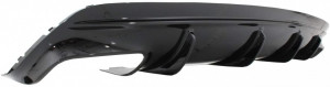 Difuzor Bara Spate cu Oranamente Evacuare compatibil cu Mercedes CLA X117 W117 2013-2018 Facelift CLA45 Look Negru - Img 3