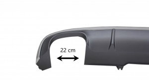 Difuzor Bara Spate cu Oranemnte Evacuare compatibil cu AUDI A4 B9 8W S-line 2016-2018 Sedan/Avant S4 Desing - Img 7