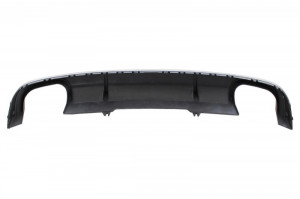 Difuzor Bara Spate cu Ornamente Evacuare compatibil cu AUDI A4 B9 8W Sedan sau Avant 2016-2018 S4 Design pentru Bara Standard Gri - Img 5