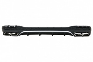 Difuzor Bara Spate cu Ornamente Evacuare compatibil cu Mercedes GLE W166 SUV Sport Line 2015-2018