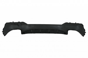 Difuzor Bara Spate cu Ornamente Evacuare Negre compatibil cu BMW 4 Series G22 G23 M Sport 2020-> M440i Design - Img 4
