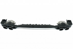 Difuzor Bara Spate cu Ornamente Toba compatibil cu Mercedes E-Class W213 2016-> E53 Design Silver - Img 2