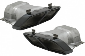 Difuzor Bara Spate cu Ornamente Tobe si Stickere Laterale Gri Inchis compatibil cu MERCEDES CLA W117 2013-2016 - Img 5