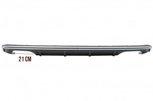 Difuzor Bara Spate cu Sistem de evacuare Negru compatibil cu AUDI A3 8V Hatchback Sportback 2012-2015 S3 Design - Img 7