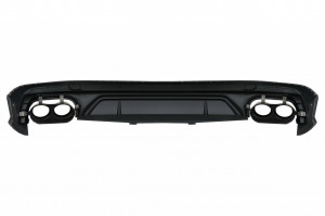 Difuzor Bara Spate Evacuare Dubla compatibil cu Audi Q5 SUV 2018-2020 si Evacuari Negre - Img 4