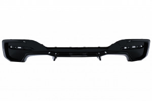 Difuzor Bara Spate Evacuare Dubla compatibil cu BMW Seria 1 F20 F21 LCI 2015-2019 M2 Design Negru Lucios