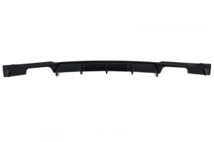 Difuzor Bara Spate Evacuare Dubla Negru Lucios cu Ornamente Tobe Evacuare compatibil cu BMW Seria 3 2011-> F30 F31 M Performance Sport Design - Img 4