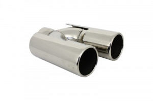 Difuzor Bara Spate Evacuare Dubla Negru Lucios cu Tobe Ornamente compatibil cu BMW Seria 2 F22, F23 2013-> M Performance Design - Img 5