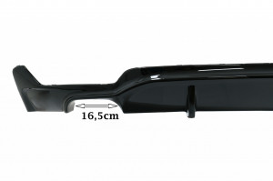 Difuzor Bara Spate Evacuare Dubla Negru Lucios si Ornamente Tobe compatibil cu BMW 4 Series F32 F33 F36 M Performance Design 2013-> - Img 6