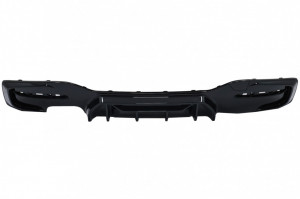 Difuzor Bara Spate Evacuare Dubla Stanga Negru Lucios compatibil cu BMW Seria 1 F20 F21 LCI 2015-2019 Competition Design - Img 3